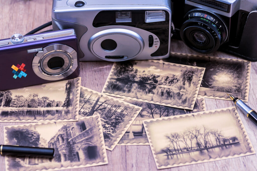 Digital Cameras and old sepia photographs - Insight Associates Outsourced Financial Management.