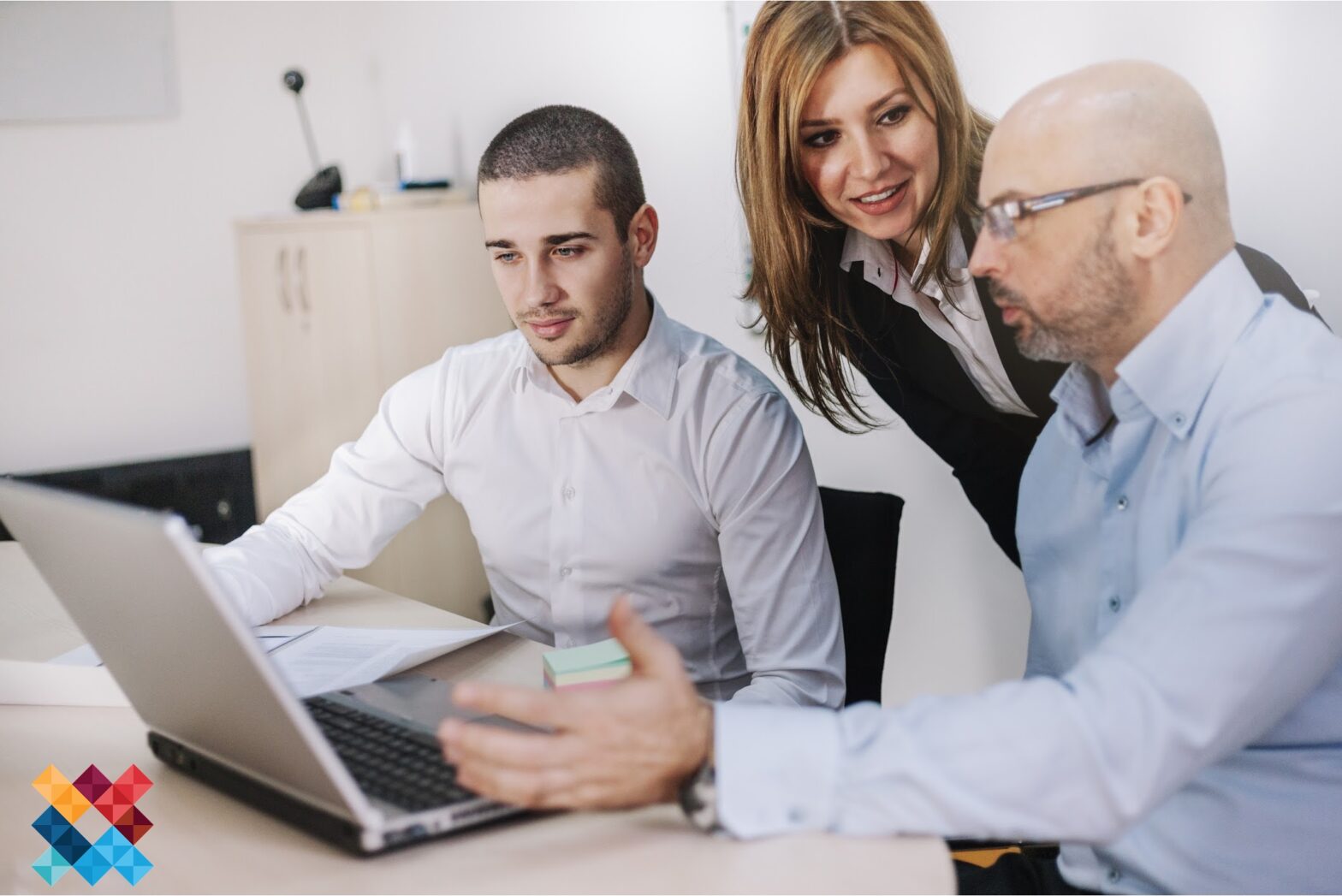 Giving financial advice to business owner.